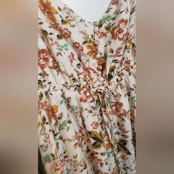 Petal And Pup Long Floral High Low Hemline Dress,ruffles,boho,size 8 - Picture 5 of 7